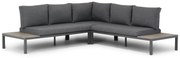 Loungeset 4 personen Aluminium/polywood Grijs Domani Furniture La Festa