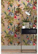 DUTCH WALLCOVERINGS Behang Lemur roségoudkleurig