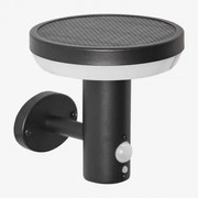 Solar Led Buitenwandlamp In Rvs Ovint Zwart - Sklum