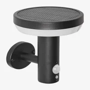 Solar Led Buitenwandlamp In Rvs Ovint Zwart - Sklum