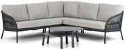 Hoek loungeset 5 personen Aluminium/rope Grijs Coco Puerto/Rimini