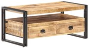 vidaXL Salontafel 100x55x45 cm ruw mangohout