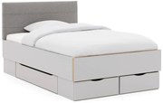 Goossens Bedframe Ita, 120 x 200 cm met 3 bedlades