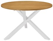 vidaXL Eettafel 120x75 cm MDF wit