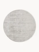 Rond viscose vloerkleed Jane, handgeweven