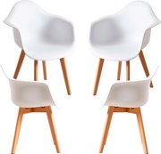 Set 4 Belu Polypropyleen Stoelen