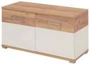 Germania Schoenenkast Topix 96x40x50,4 cm wit en eikenkleurig