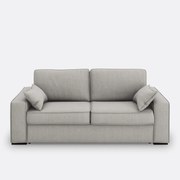 Slaapbank van katoen en linnen, 2, 3 of 4 zits, Comfort Bultex® Cécilia