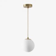 Plafondlamp Met Glazen Bol (ø12 Cm) Uvol Goud - Sklum