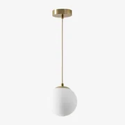 Plafondlamp Ø12 Cm In Ijzer Met Uvol Glazen Bol Goud - Sklum