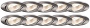 Set van 10 inbouwspots staal kantelbaar - Cisco Design, Modern GU10 rond Binnenverlichting Lamp