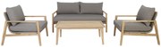 The Outsider Stoel-Bank Loungeset - Alstrup - Wicker &amp; Acaciahout - The Outsider