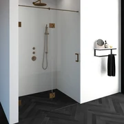 Brauer JC profielloze nisdeur 140cm met 70cm deur gekoppeld koper