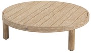 Sem lounge tuintafel 80x25 cm rond brushed teak 4 Seasons Outdoor