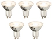 Set van 5 GU10 dimbare LED lamp 8W 660 lm 3000K