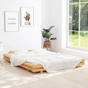 vidaXL Bedframe bamboe 160x200 cm