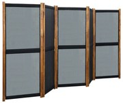 vidaXL Kamerscherm met 5 panelen 350x170 cm zwart