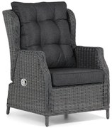 Garden Collections Chicago Lounge Tuinstoel Verstelbaar Wicker Zwart