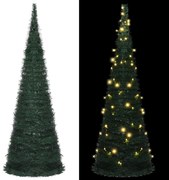 vidaXL Kunstkerstboom met LED pop-up 180 cm groen