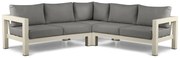 Hoek loungeset 5 personen Aluminium Taupe  Lifestyle Garden Furniture Luca