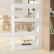 vidaXL Boekenkast/kamerscherm 60x30x103 cm spaanplaat wit