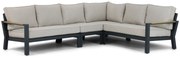 Hoek loungeset 6 personen Aluminium/Polywood (teakfinish) Grijs  Lifestyle Garden Furniture Bilbao