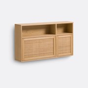 Wandbureau in fineereik en riet, Palano