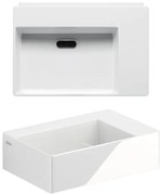 Clou Flush fontein 35.5x24.5cm zonder kraangat keramiek glanzend wit CL/03.03420