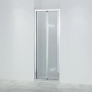 Saniclass ID05 Vouwdeur - 70x190cm - 6mm veiligheidsglas - alu profiel - anti kalk - chroom SW8414