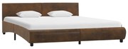 vidaXL Bedframe kunstleer bruin 160x200 cm