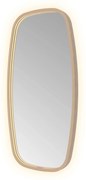 Hotbath &More Contour spiegel deens ovaal 40x80cm geborsteld koper PVD