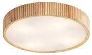 Japandi plafondlamp hout 50cm 4-lichts - Lyra