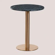 Cosmopolitan Ronde Marmeren Bartafel Groen Marmer & Ø60 Cm & Roségoud - Sklum