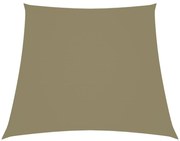 vidaXL Zonnescherm trapezium 4/5x4 m oxford stof beige