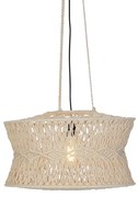 Oosterse hanglamp macramé 50 cm - LeonardOosters E27 rond Binnenverlichting Lamp