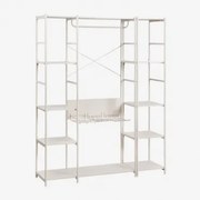 Open Modulair 2-delig Kast Met Elviah Ijzeren Plank Gardenia Wit - Sklum