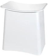 Wenko Wing badzitje/wasmand 33 liter wit