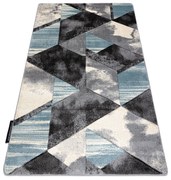 Tapijt ALTER Wet Geometrisch,  drieho , trapeze blauw