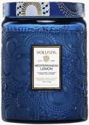 Handgemaakte geurkaars Mediterranean Lemon (citroen, bergamot, jasmijn en solar amber)