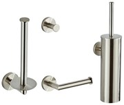 Saniclear Exclusive toilet accessoiresset 4-delig RVS