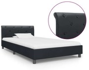 vidaXL Bedframe kunstleer zwart 90x200 cm