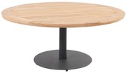 Taste by 4 Seasons Saba low dining tafel teak blad Ø 160 cm SALE Tuintafel houtkleur weerbestendig