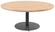 Taste by 4 Seasons Saba low dining tafel teak blad Ø 160 cm  Tuintafel    houtkleur weerbestendig