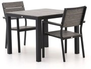 + 10% kassakorting | Diningset Bellagio | 2 personen polywood | Tuinset stapelbaar | 3-delig | Kees Smit Tuinmeubelen