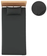 vidaXL Lakens 2 st 100x200 cm polyester fleece zwart