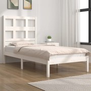 vidaXL Bedframe massief grenenhout wit 90x190 cm 3FT Single