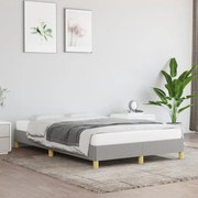 vidaXL Bedframe stof lichtgrijs 120x200 cm