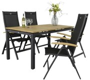 Hartman tuinset Sonata tuintafel 160 cm. - Roma tuinstoelen
