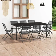 vidaXL 9-delige Tuinset staal