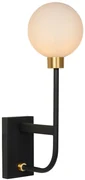 Lucide Berend wandlamp 33W hoog zwart